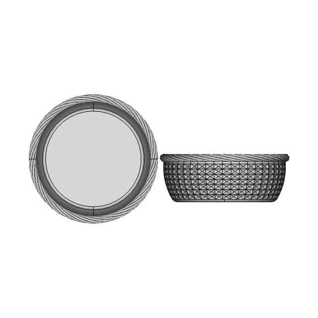 Plastic Basket Surface Model for Industrial Design