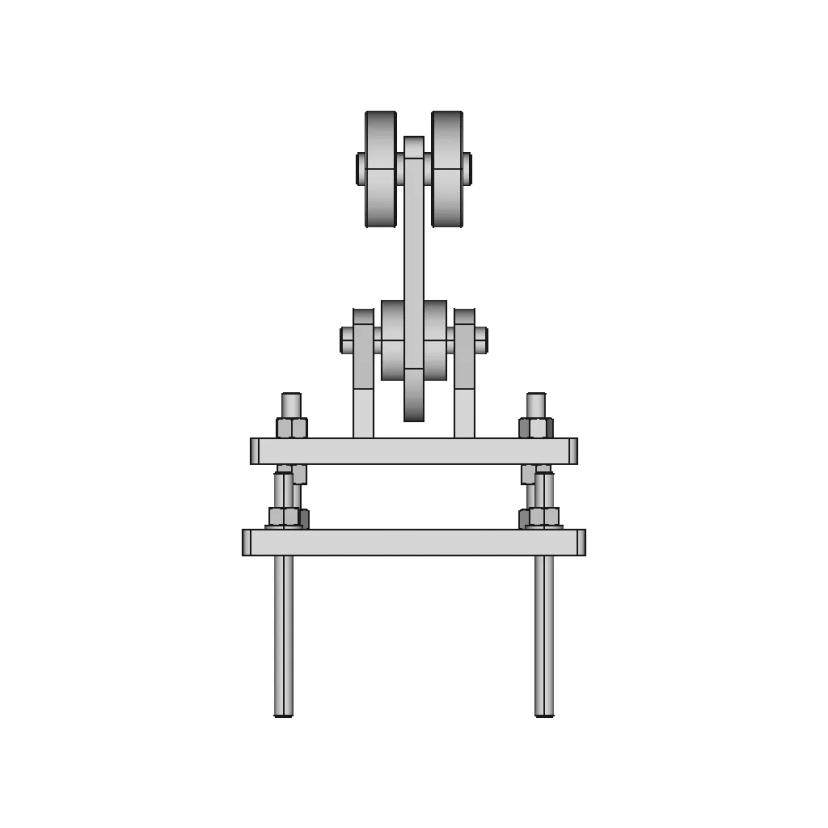 Horizontal Guide Assembly 3D CAD Model for Industrial Automation