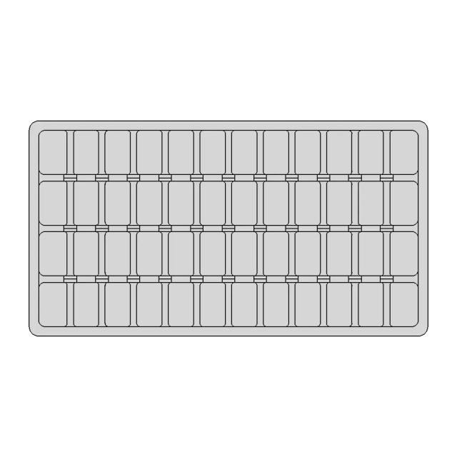 Compact SMD Storage Box 63mm x 34mm for Electronic Components