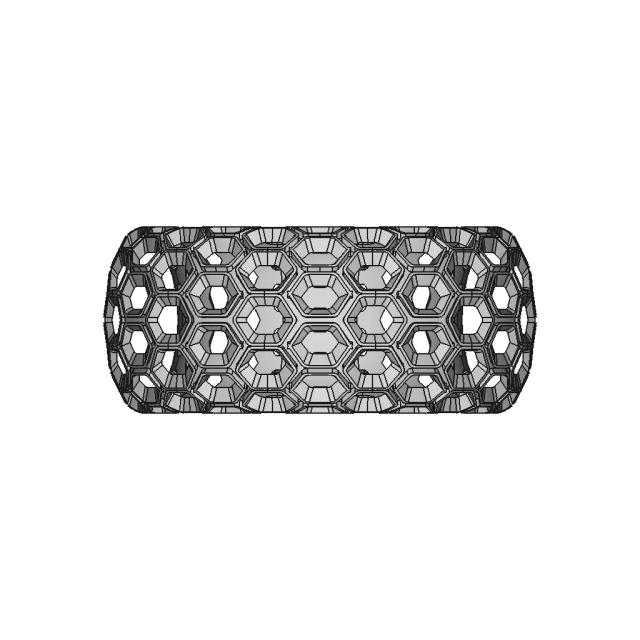 Honeycomb Structured Toroid Ring CAD Model