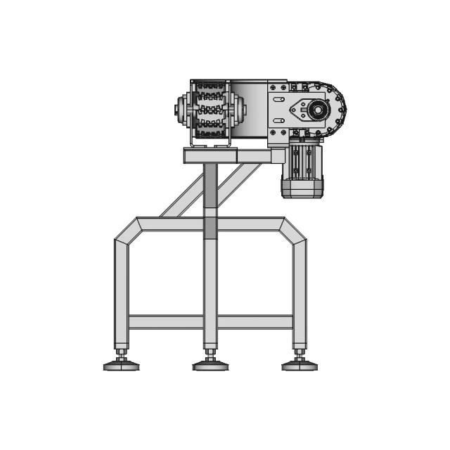 90 Degree Flexi Chain Conveyor CAD Model for Industrial Automation