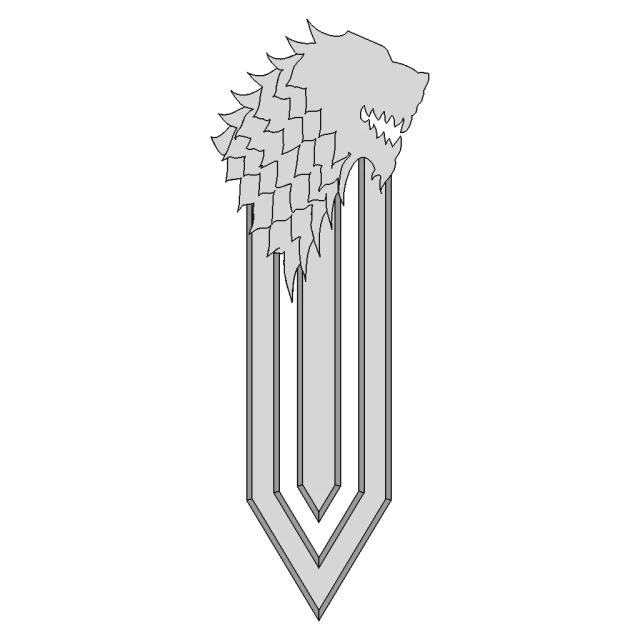 House Stark Page Marker Inspired by Game of Thrones