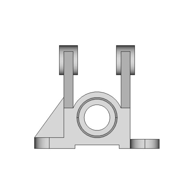 Precision Engineered AISI 1020 Steel Component with Rib Reinforcements
