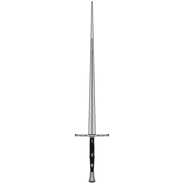 HEMA Hanwei Tinker Longsword with Custom Quillon and Pommel