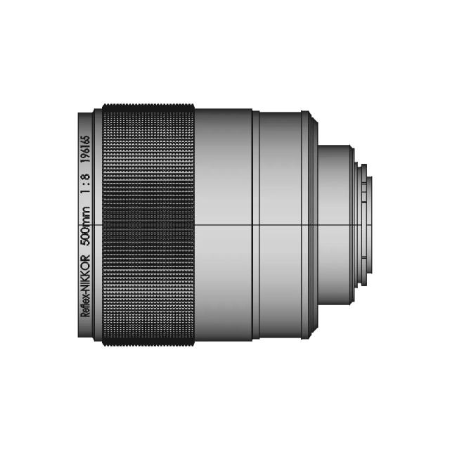 Nikon 500mm f/8 Reflex-NIKKOR Lens Model