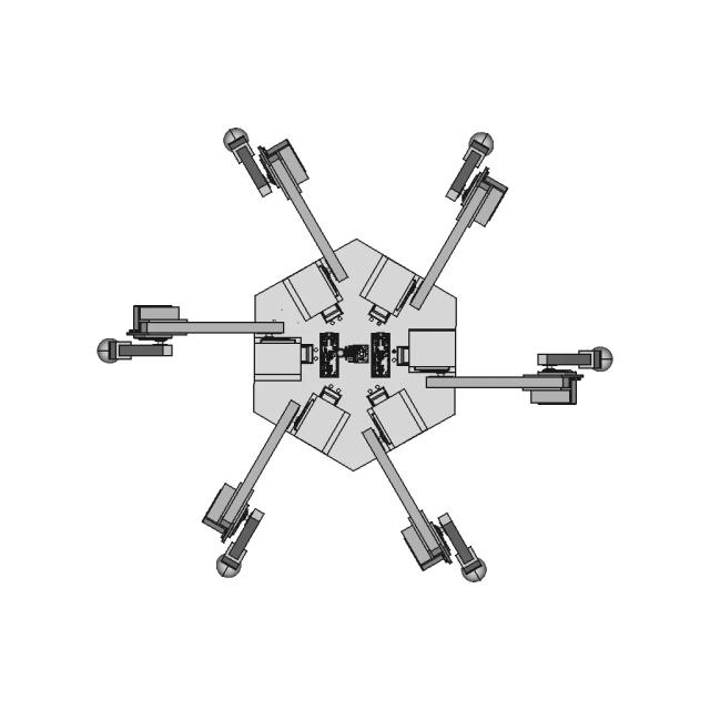 Six-Legged Robot Mechanical Design