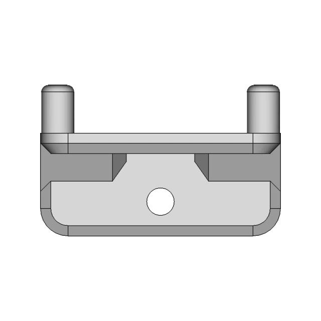 MDF Table Bracket with Integrated Dowel for Panel Assembly