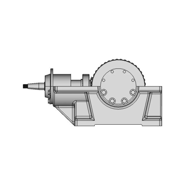 Conical Reducer with Bevel Gears CAD Model