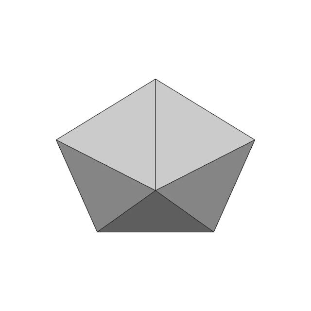 Sphenocorona Johnson Solid Polyhedron Model