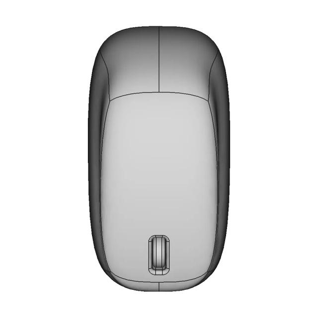 Ergonomic Computer Mouse CAD Model with Sleek Design