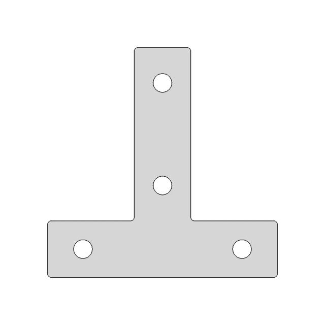 T Type Connection Plate Corner Bracket for 2020 Aluminum Profiles