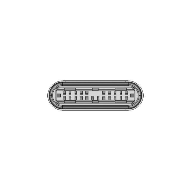 USB C Male Connector Board Housing CAD Model