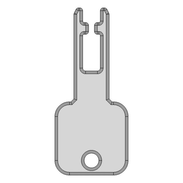 Allen-Bradley 3 Tongue Interlock Switch Key for 440K Series
