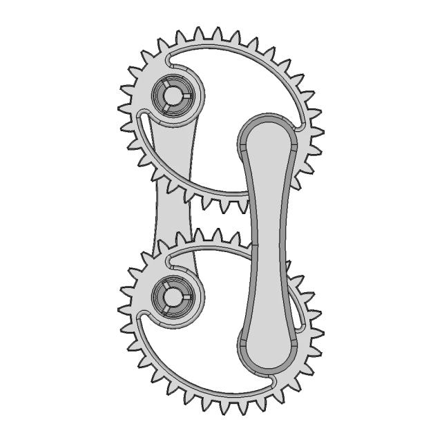 Oval Gear Mechanism for Flow Measurement Applications