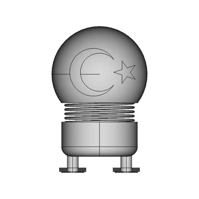 Cute Toy with Turkish Flag Design