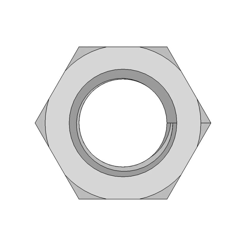 Metric Nut M30x3.5 ISO Standard