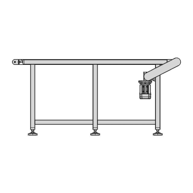 Industrial Belt Conveyor 3D CAD Assembly for Material Handling and Automation