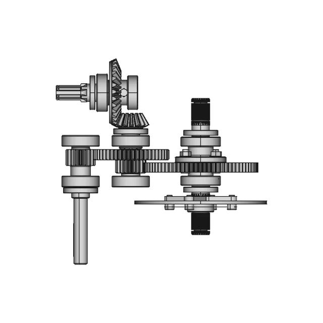 Four Wheel Drive Transmission System for SAE BAJA Racing Vehicles