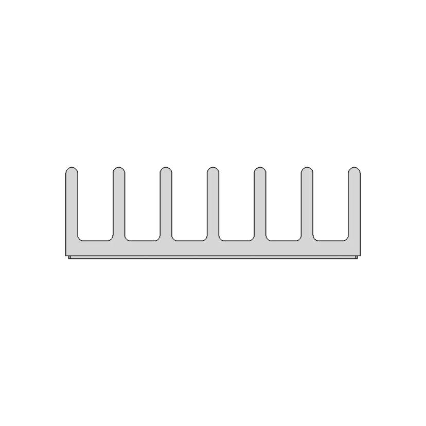 Aluminum Radiator 20x20x6 cm for Cooling Applications