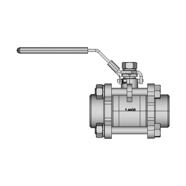1 Inch Welded End Ball Valve for Industrial Applications