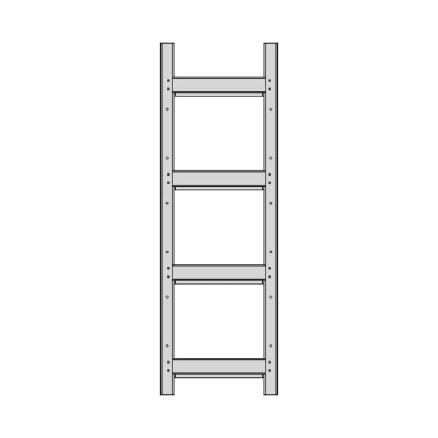 Sheet Metal Storage Rack CAD Model