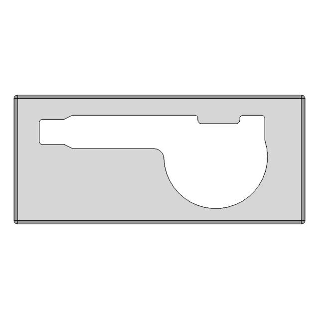 Standard Packaging Insert for Caliper Micrometers with Integrated Slots