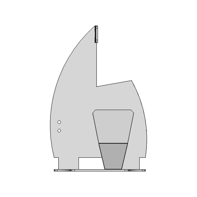 Sheet Metal Wood Splitting Wedge with Beveled Edge