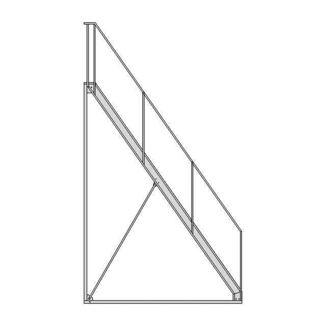 Aluminum Tubing Stairs with Bolt Assembly