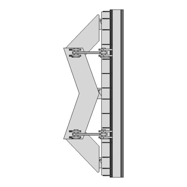 Heavy-Duty Steel Blade with Bolted Joint - 240cm Width, 82cm Height
