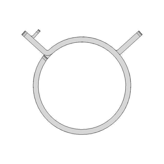 Heavy-Duty Spring Band Clip Compliant with DIN 3021 Standards