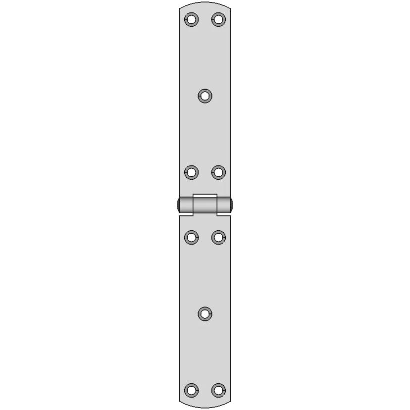 Basic Hinge CAD Model for Mechanical Assemblies