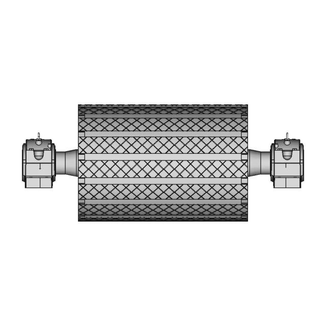 Industrial Pulley Assembly with Bearing Housing and Locking Device