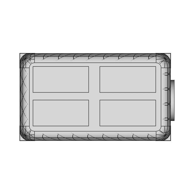 Storage Container for 75 CTBs with Wall-Mountable Shelving Design