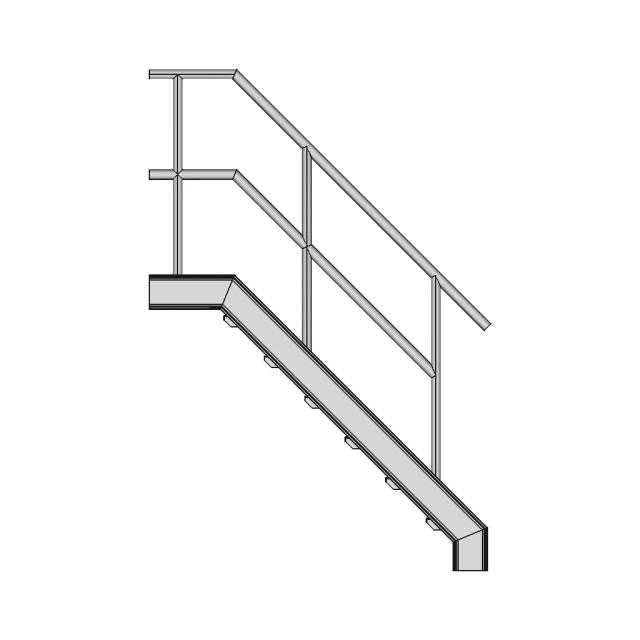 Sheet Metal Ladder CAD Model for Industrial Applications
