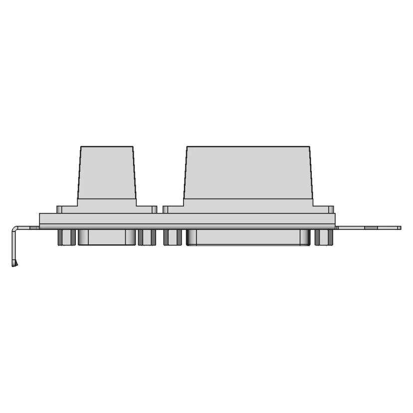 Advantech Cable with 25-Pin Female and 9-Pin Male D-SUB Connectors
