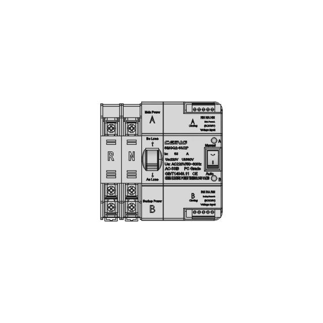 Electrical Source Transfer Switch CAD Model for Power Systems