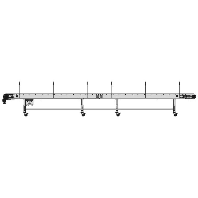Horizontal Bag Carrying Belt Conveyor for Industrial Material Handling