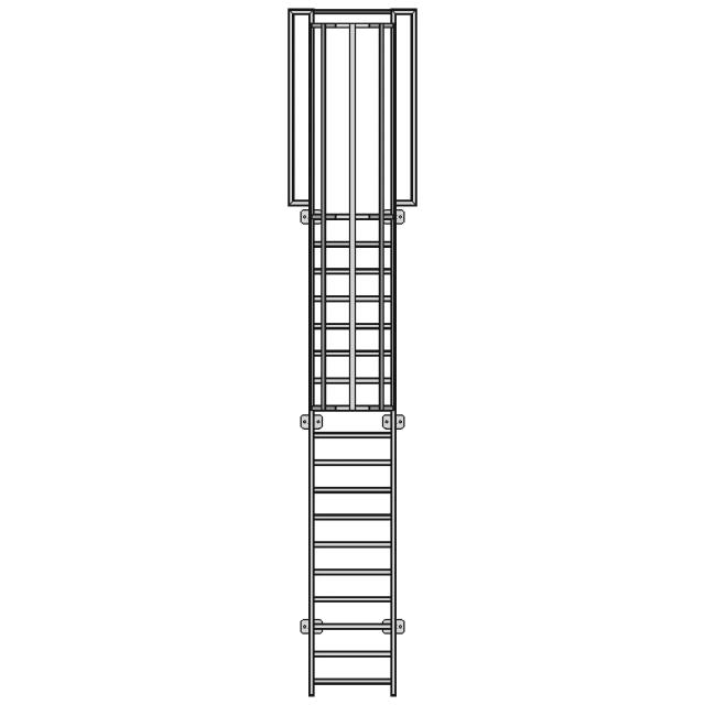 Wall Mounted Industrial Ladder 5m Height