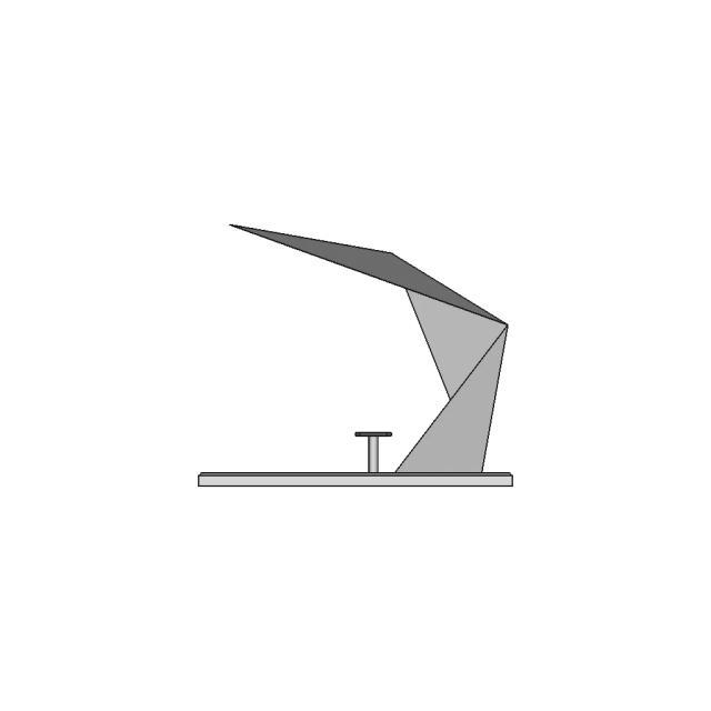 Vintage 1970s Bus Stop Shelter CAD Model