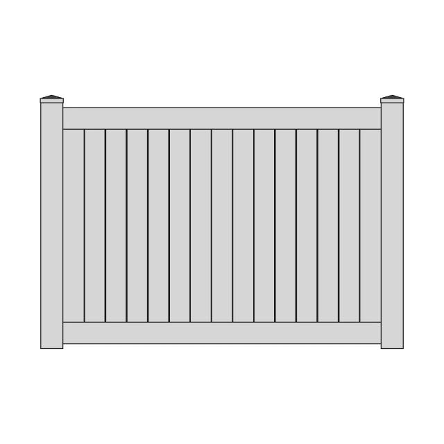 Wooden Fence Posts for Lawn and Backyard Borders
