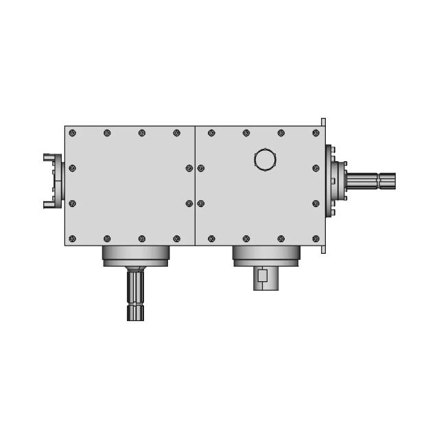 20 HP Custom Gearbox with 2.16:1 Gear Ratio and 500 RPM Input Speed