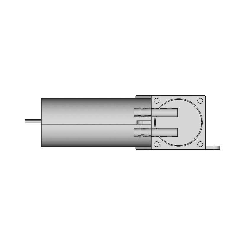 Industrial Pump CAD Model with Standard Dimensions