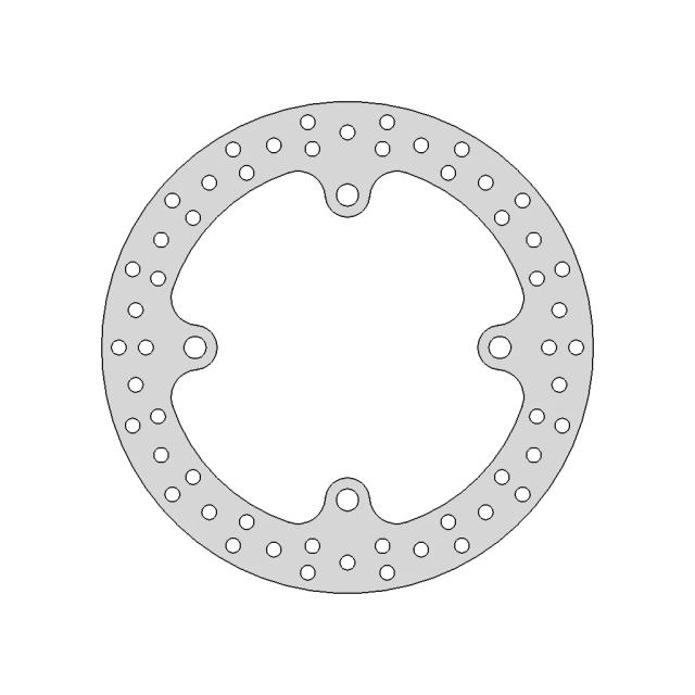 200mm Rear Brake Disc for Automotive Applications
