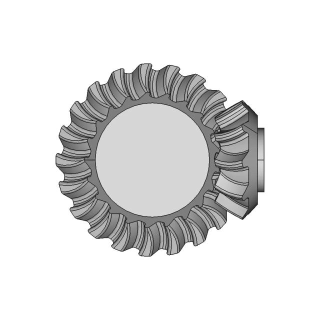 Bevel Gear CAD Model for Mechanical Design