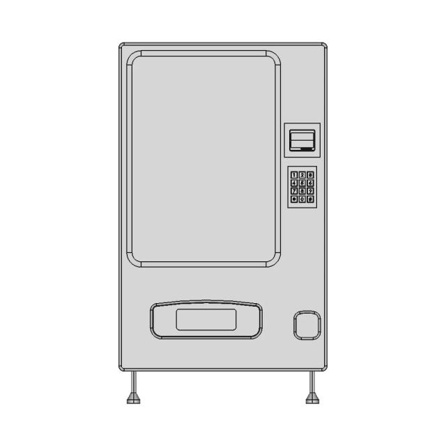 3D Model of Modern Vending Machine for Engineering Projects