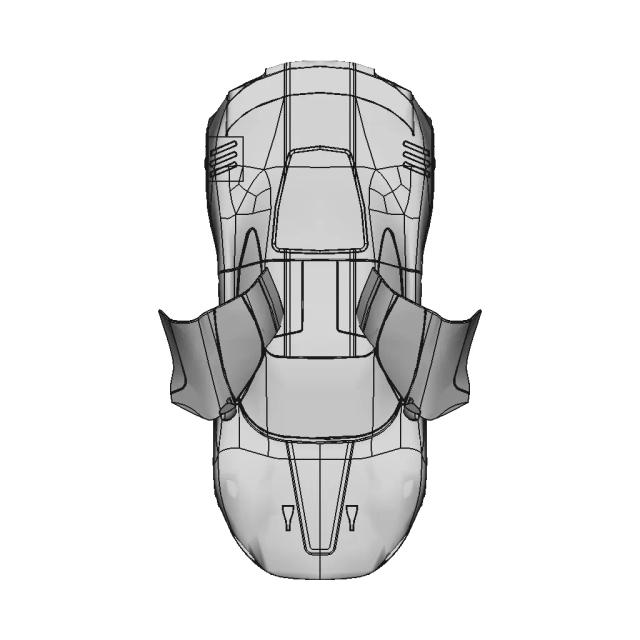 Ferrari 488 GTB Inspired Sports Car CAD Model