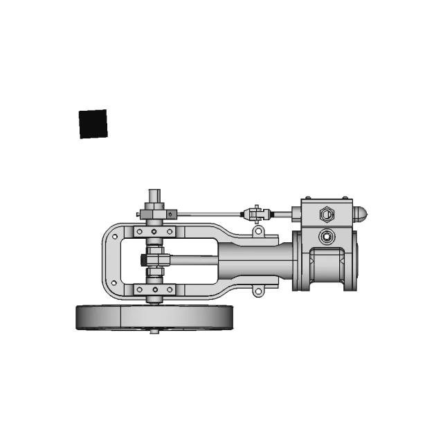Horizontal Engine CAD Model for Mechanical Design