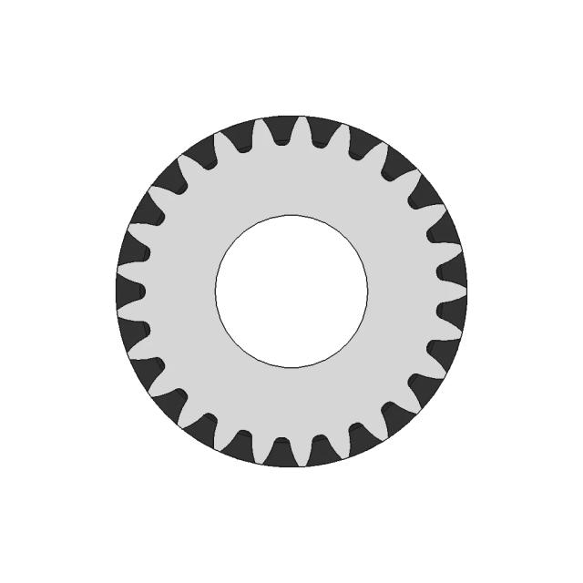 Mechanical Gearbox Gear CAD Model for Engineering Applications