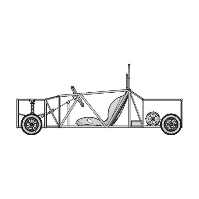 Electric Go Kart Roll Cage Chassis Design