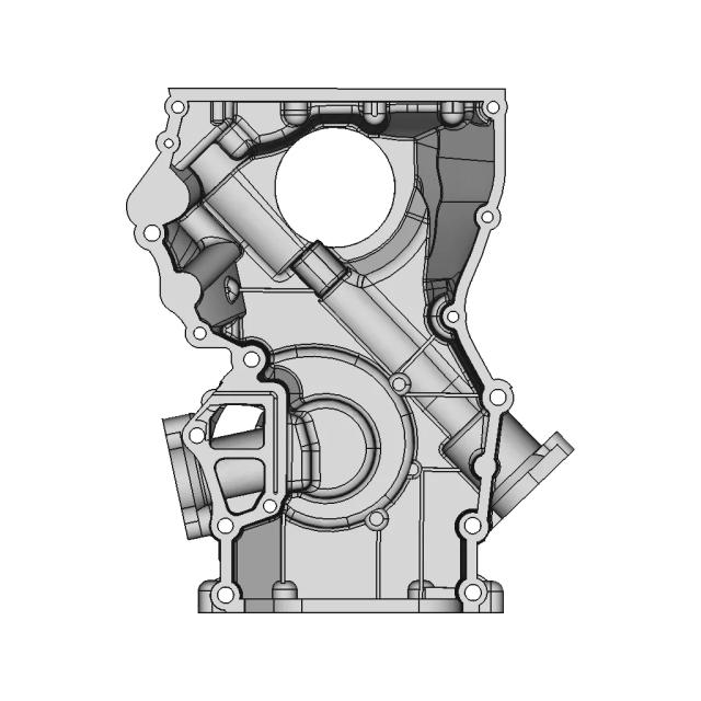 Engine Cover CAD Model for Mechanical Design